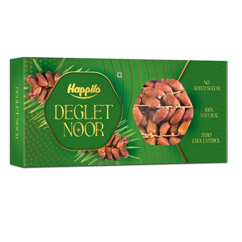 Happilo Deglet Nour Dates 500g, Rich in Natural Nutrients and Fibers ...