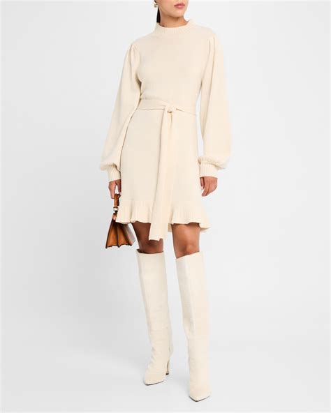 PAIGE Julita Belted Sweater Dress | Neiman Marcus