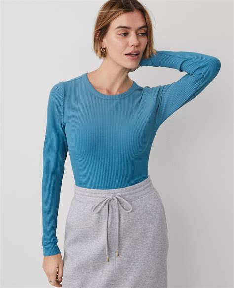 Weekend Collection Long Sleeve Crew Neck Top