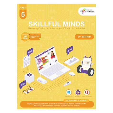SKILLFUL MINDS CBSE AI, Coding, Robotics Class 5 Computer Book with ICT ...