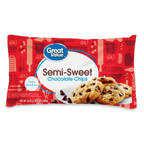 Great Value Semi Sweet Chocolate Chips, 36oz - Walmart.com