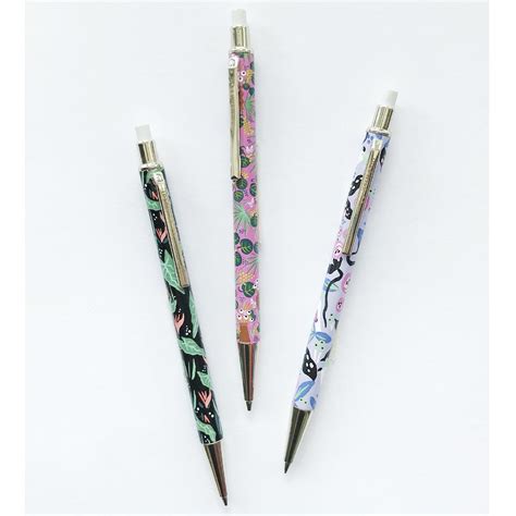 Bright Floral Mechanical Pencils - Set of 3