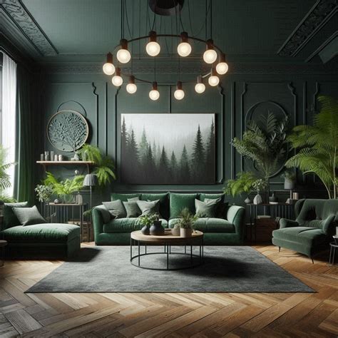 Forest Green Room Design