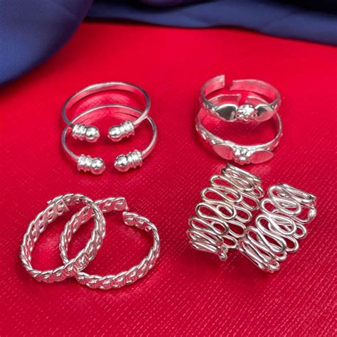 Beautiful Silver Plated ToeRing Combo – Abdesignsjewellery