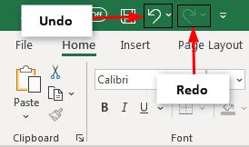 Image result for Undo/Redo MS Excel