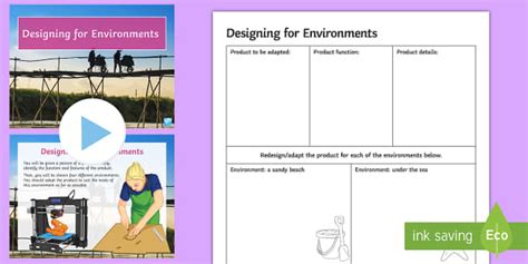 Designing for Environments - KS3 Project Ideas Activity