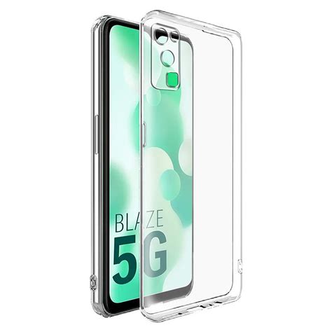 Casotec Soft TPU Back Case Cover for Lava Blaze 5G - Clear