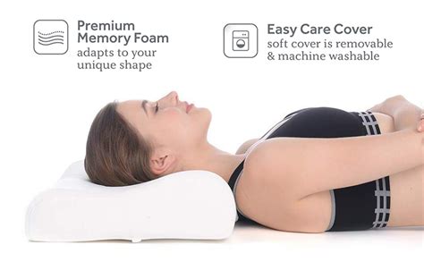 XClub Orthopedic Memory Foam Pillow Neck and Back Support Pillow ...