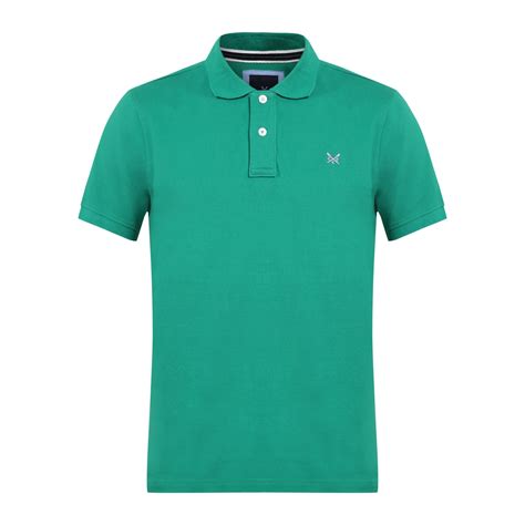 Buy Crew Clothing Men Green Solid Logo Polo Online - 692517 | The ...