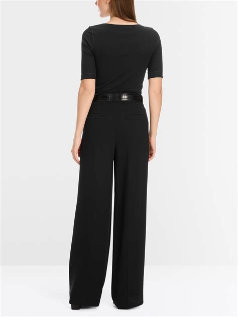 Round-collar shirt with short sleeves | marc-cain.com/en