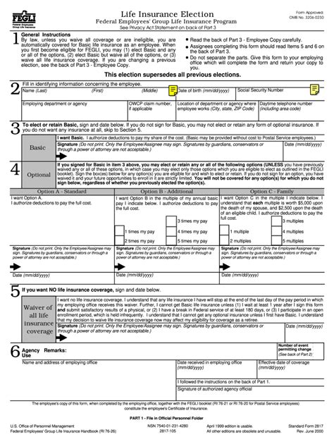 2000 Form OPM SF 2817 Fill Online, Printable, Fillable, Blank - pdfFiller
