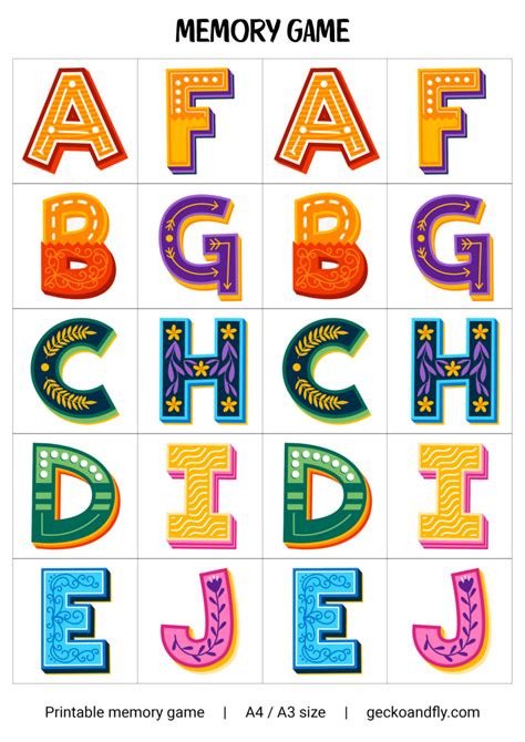 Image result for Memory Game Print Out