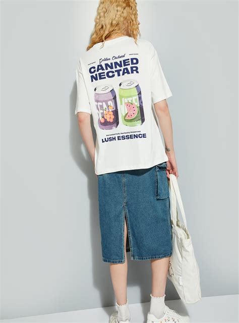 Buy ALAYA F x URB_N Women Back Graphic Print T-shirt Online at just Rs ...