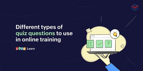 Types of quiz questions you can use in your online training | Zoho Learn