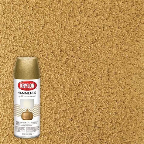 Krylon Hammered Gloss Gold Hammered Spray Paint (NET WT. 12-oz) in the ...