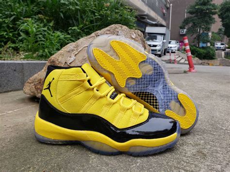 Air Jordan 11 Black Yellow For Sale – The Sole Line