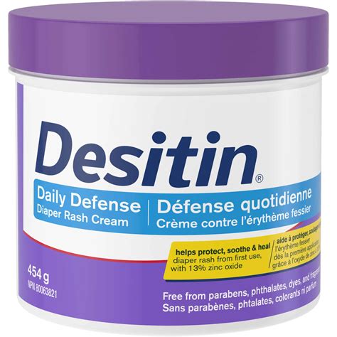 Desitin Daily Defense Diaper Rash Cream - 13% Zinc Oxide ...