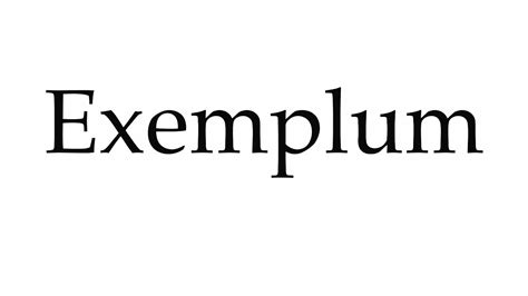Image result for Example of Exemplum