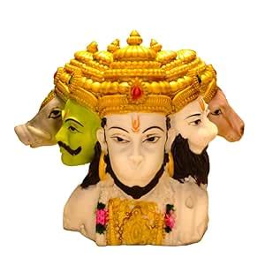 Buy CRAFTINKY Panchmukhi Hanuman Idol – Five-Faced Murti for Pooja ...