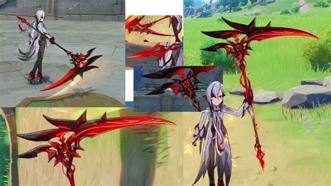 🎭 ARLECCHINO SCYTHE - CRIMSON MOON'S SEMBLANCE - GENSHIN IMPACT・ 3D ...