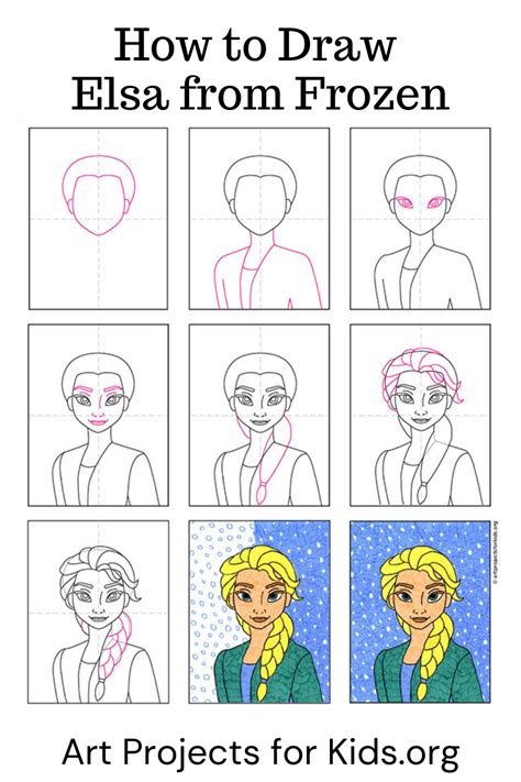 Image result for Elsa Drawing Tutorial