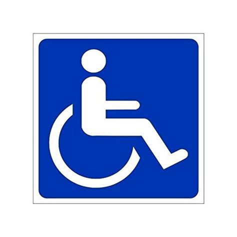 ARWY Handicapped Sign Sticker (Pack of2) : Amazon.in: Car & Motorbike