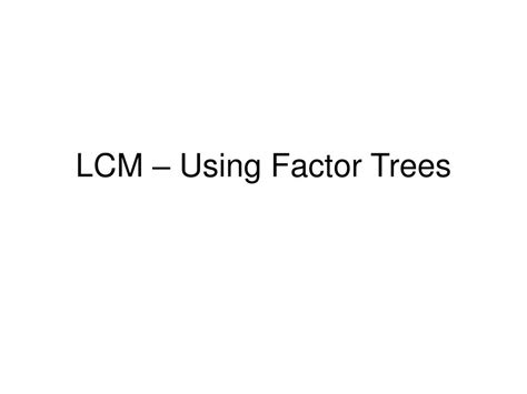 Image result for Least Common Multiple Using a Factor Tree