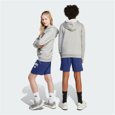 adidas Seasonals Essentials Collegiate Typography Short Kids - Blue ...