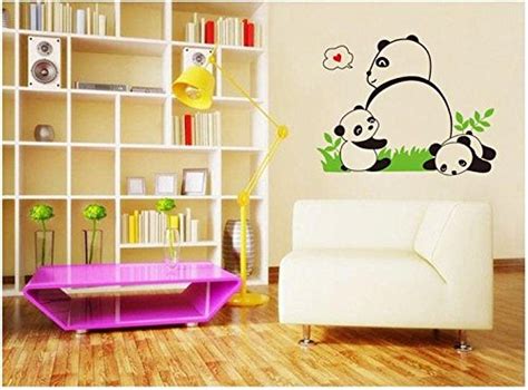 Syga 'Panda' Wall Sticker (PVC Vinyl, 50 cm x 5 cm x 5 cm) : Amazon.in ...