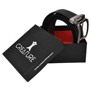 CREATURE Pu-Leather Formal/Casual Reversible Belt For Men/Boys (Color ...