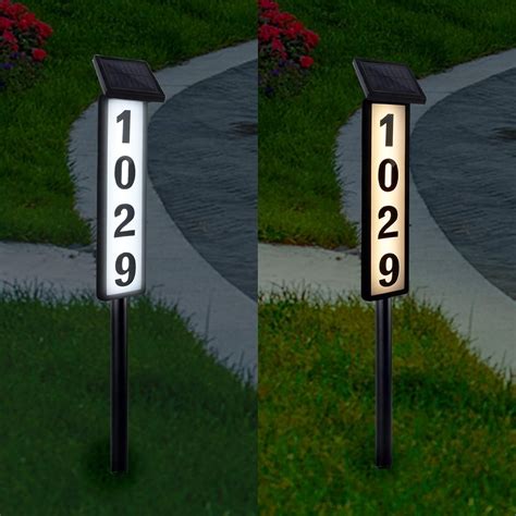 Solar Powered Address Sign