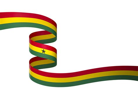 Ghana flag element design national independence day banner ribbon png 38244347 PNG