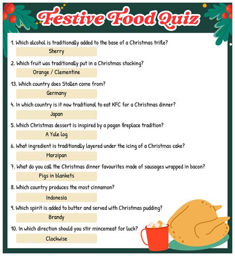 Food Trivia Questions - 10 Free PDF Printables | Printablee