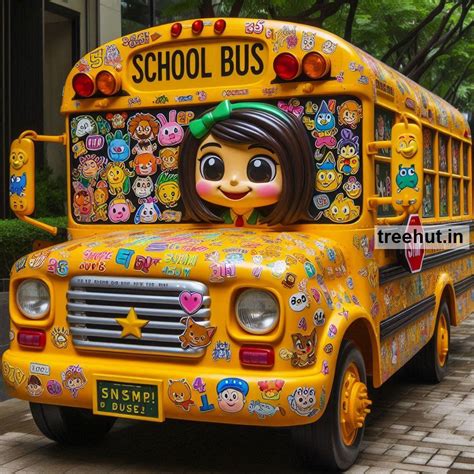 Printable School Bus Stickers and 20 Craft Activities for Kids, Adults ...