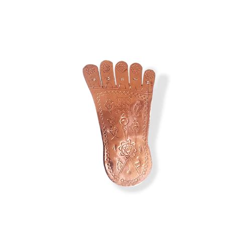 Buy YRK Copper Vishnu Padam 6 Inch | Vishnu Paduka 6 Inch Online at Low ...