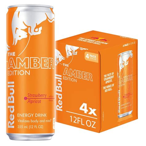 Amazon.com : Red Bull Amber Edition Energy Drink, Strawberry Apricot ...