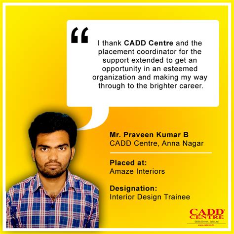 100% Placement Assistance | CAD training in Chennai | CADD Centre