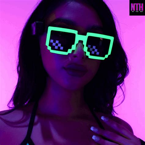 Buy Best Neon Pixel Shades Online In India – Futuristic Party Shades ...