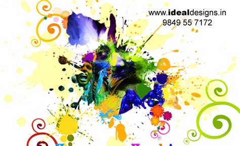 Logo design hyderabad, logo designer hyderabad, Happy Holi greetings ...