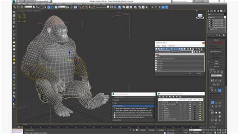 Eastern Gorilla Sitting Pose Fur 3D | 3D Molier International