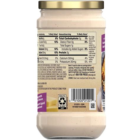 Buy Prego Alfredo Sauce with Roasted Garlic and Parmesan Cheese, 14.5 ...
