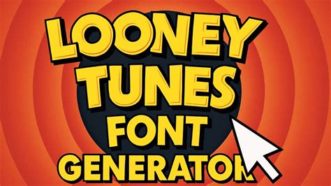 Looney Tunes Font Generator (Free Font Download)s