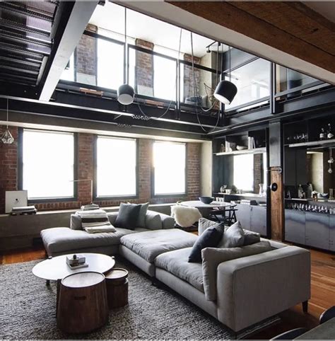 10 Loft-Style Living Room Design Ideas
