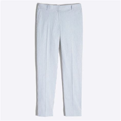 Seersucker skimmer pant | Seersucker, Pants for women, Jcrew women