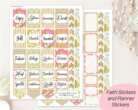 Buy Faith Stickers/ Printable Faith Stickers/ Planner Stickers/ Happy ...
