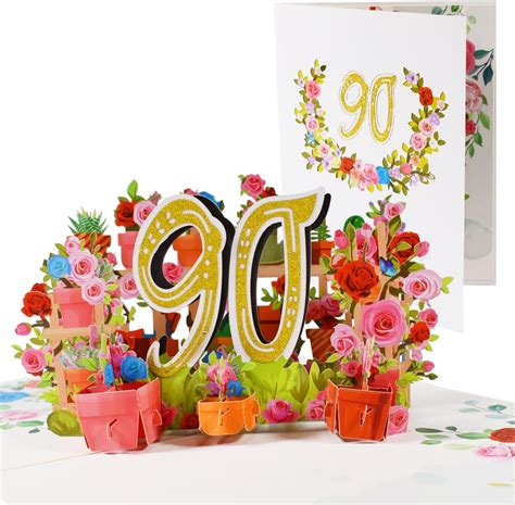 Amazon.com : Old English Co. Special 90th Birthday Card for Women ...