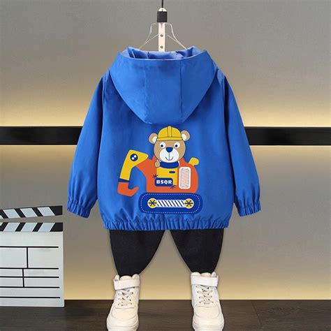 ATOGUTA Kids Windbreaker Jacket Lightweight Fall Coat Outwear with ...