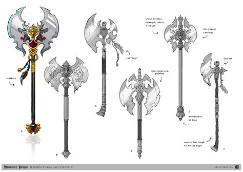 Shellz-art - Hovestile Project: Weapon Concepts - Axe