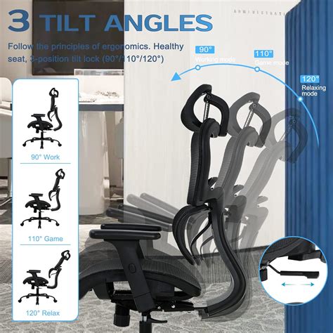 Buy Home Office Chair Ergonomic Chair Mesh Desk Chair Computer Chair ...