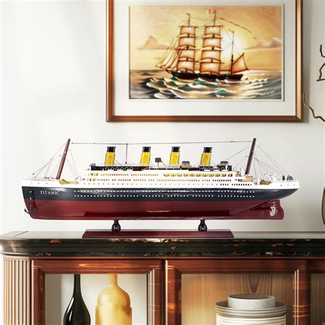 NAUTIMALL Titanic 24inch Wooden Ship Model Home Decor India | Ubuy